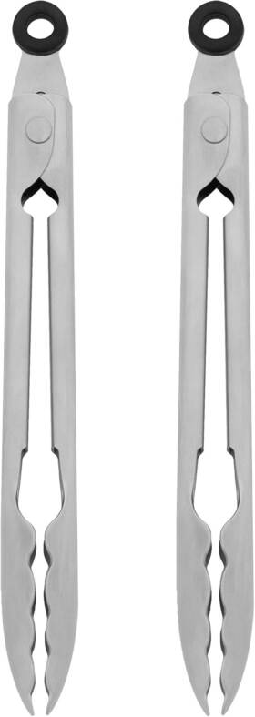 Kq207ohssa Kitchenaid Set Of 2 Stainless Steel Tongs With 7 Inches