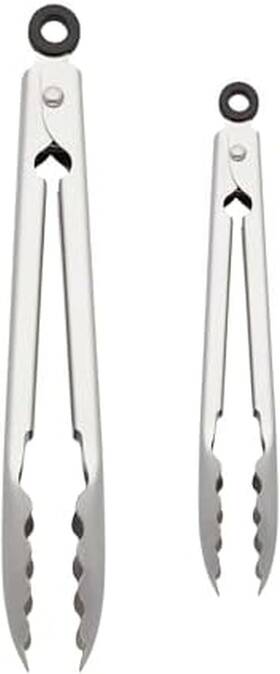 Kq208ohssa Kitchenaid Set Of 2 Stainless Steel Tongs 7 And 9 Inches