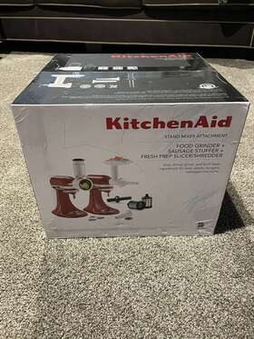 Ksm2gssa Kitchenaid New Attachment Food Grinder Sausage Stuffer Slicer/shredder