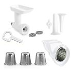 Kitchenaid Mixer Attachments Pack Grinder Rotor Slicer Shredder Sausage Stuffer 717170057337