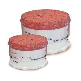 Kitchenart 18525 Adjust-a-burger Press Set Plastic 2-piece White