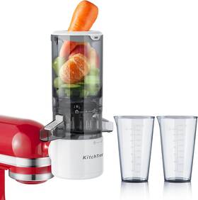 Kt01 Kitchtree Slow Cold Press Juicer Attachment For 4.2 Inch Large Feed Chute White