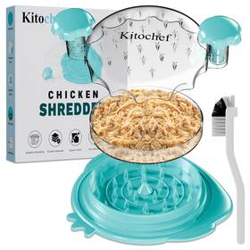 Kitochef 198715580914 Chicken Shredder Tool Twist With Brush 10.5 Inch 3 Layers Meat Strong