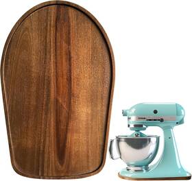 Kl-mat1023 Klxuyuo Acacia Wood Mixer Slider Mat For Kitchen Aid 4.5-5 Quart Qt