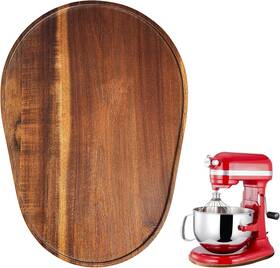 Kl-mat1208 Klxuyuo Acacia Wood Mixer Slider Mat For Kitchen Aid 5-8 Quart Qt Color