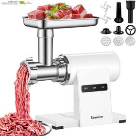 Kourice 313044664696 Electric Meat Grinder With Sausage Stuffer Maker And Kubbe Kit Metal-body Mi