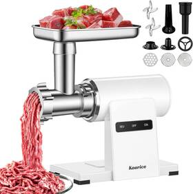 Kourice 445022182199 Electric Meat Grinder For Home Use 2800w Peak Power Heavy Duty Metal Body With