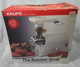 0698 Krups The Butcher Shop Power Meat Grinder Model 402 150 Watt Professional