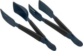27132 Kuhn Rikon Tong Tools 4 Piece Set Black