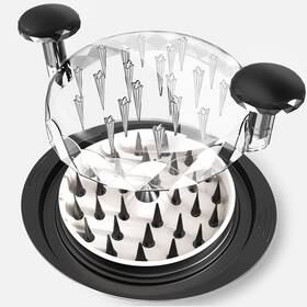 Jrsrqblk-01 Kwiwis Chicken Shredder Tool Twist 11 Inch Heavy Duty Large With Plate