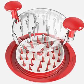 Jrsrqred-01 Kwiwis Chicken Shredder Tool Twist 11 Inch Heavy Duty Large With Plate
