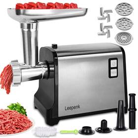 2600w Leepenk 605500300706 Meat Grinder Electric Max Heavy Duty Mincer Machine Stainless Stee