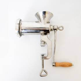 Ld014 Lehmans Clamp-down Meat Grinder #10 Manual Stainless Steel
