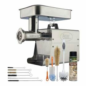 54689 Lem Big Bite Meat Grinder #22 And 11 Piece Cleaning Kit