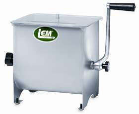 Lem 696750810404 Stainless Steel Meat Mixer 20lb Capacity With Plastic Cover