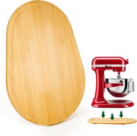Us-czb5-8 Lemoobolsa Mixer Slider Mat For Kitchenaid Stand Bamboo Sliding 5-8 Qt As Shown