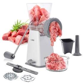 Lhs 793565289125 Manual Meat Grinder With Stainless Steel Blades Heavy Duty Powerful Suction B