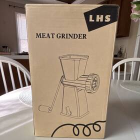 Lhs X0020sypk7 Manual Meat Grinder White With Sausage Stuffer And Spritz Cookie Attachment