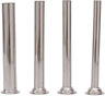 Liebhome 4pcs Stainless Steel Sausage Stuffer Filling Tubes Funnels Nozzles