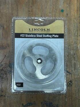 31200046 Lincoln Outfitters #31200046 #22 Stainless Steel Stuffing Plate Sku
