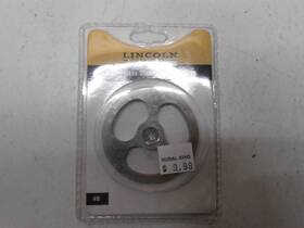 Lincoln Outfitters 689139387963 #8 Stainless Steel Stuffing Plate