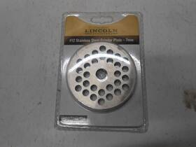 Lincoln Outfitters 689139388038 #12 Stainless Steel Grinder Plate 7mm