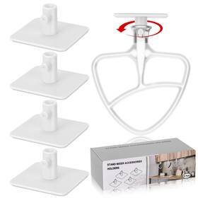 Locoadct 762949873076 Stand Mixer Attachment Organizer For Kitchenaid Accessories Standard White
