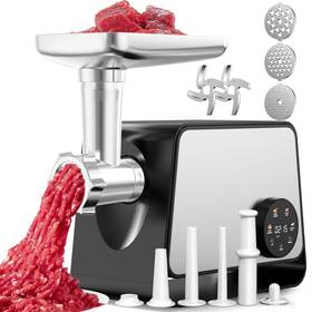 Stc-mg-9 Losrswa 3200w Max Electric Meat Grinder And Sausage Stuffer With Touch Screen 2 Blade A