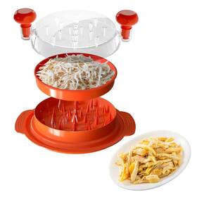 Lsudfhe 726595875273 Chicken Shredder Tool Twist Large With Separate Plate Widened Anti Slip Mat