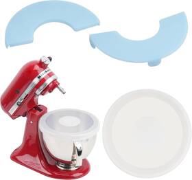 Lcamka-5qs-2lid Luvcosy 3 Pack Silicone Covers Compatible With Kitchenaid Clear Rainbow Pattern
