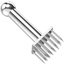 Lynkaye 098841817833 Professional Meat Tenderizer With 28 Stainless Steel Sharp Silver