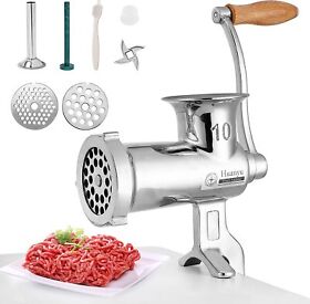 Manual Meat Grinder Stainless Steel Hand Crank Grinding Machine Sausage Stu