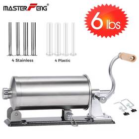 Mf-3006pa Master Feng 6 Lb Horizontal Sausage Stuffer Manual Meat Filler Hand Crank New