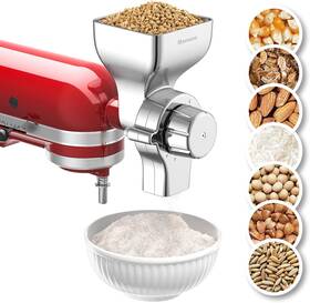 Mv-kagwym-0002 Mavouse All Metal Grain Mill Attachment For Kitchenaid Stand Mixer 12 Levels