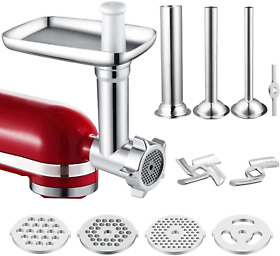Meat Grinder Attachment For Kitchenaid Stand Mixers Accessories Included 3 Saus