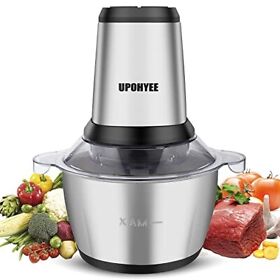 Meat Grinder Electric 2l Capacity 8 Cups Food Processor With Stainless Steel Bow