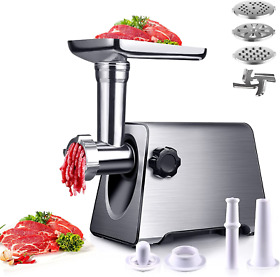 2800w Meat Grinder Electric Mincer Sausage Stuffer Maker Machine Max 3 Cutting