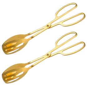 Mekueeex Am555927 1 4a6kse8k 2 Pieces Buffet Salad Tongs For Kitchen Serving And Cooking As Show Gold