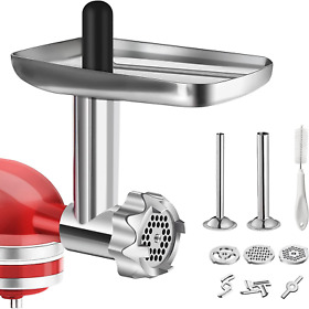 Metal Food Grinder Attachment For Kitchenaid Stand Mixers Amzchef Meat