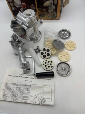 3106 Mk Manual Meat Grinder - Sausage Stuffer Pasta Maker