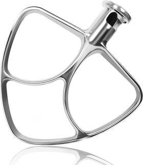 Ksm5t Mttobo Stainless Steel Flat Beater For Kitchen Aid 4.5-5 Quart Tilt Head Mixers