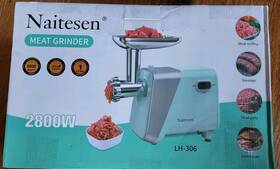 Lh-306 Naitesen 2800w Ice Blue Electric Meat Grinder Sausage Maker New