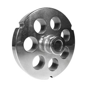 Gph22-34 National Band Saw Company #22 Meat Grinder Plate With Hub 3/4 Holes