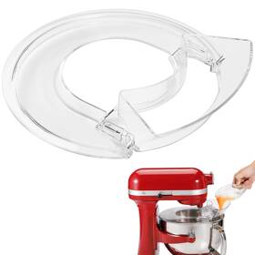 Ne-totoro 611834325872 Pouring Shield For Kitchenaid 6 Quart Splash Guard 5.5-7 Bowl-lift Clear