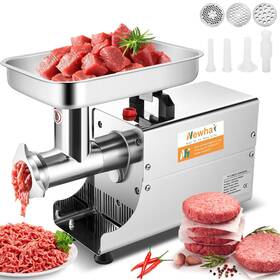 Newhai 735279352481 Heavy Duty Meat Grinder Commercial Grinding Machine Electric Choppe
