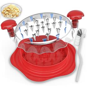 Nieor 198715967906 Chicken Shredder Tool Twist Large Cherry Red 10 Inch Bpa-free Meat Chi