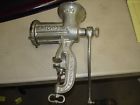 No.10 Enterprise Vintage Antique Cast Iron Tinned Meat Chopper Grinder