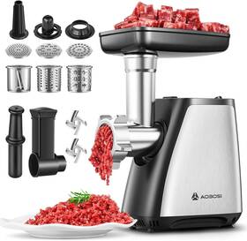 Az-mgc04 Nobrand Meat Grinder 4-in-1 Electric 2800w Max With 3 Slice Shred Blades