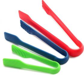 Norpro 028901019808 10 Inch X 8 6 Multi Colored Set Of Tongs