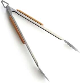 Np855 Norpro 18-inch Bbq Tongs With Acacia Handle Brown